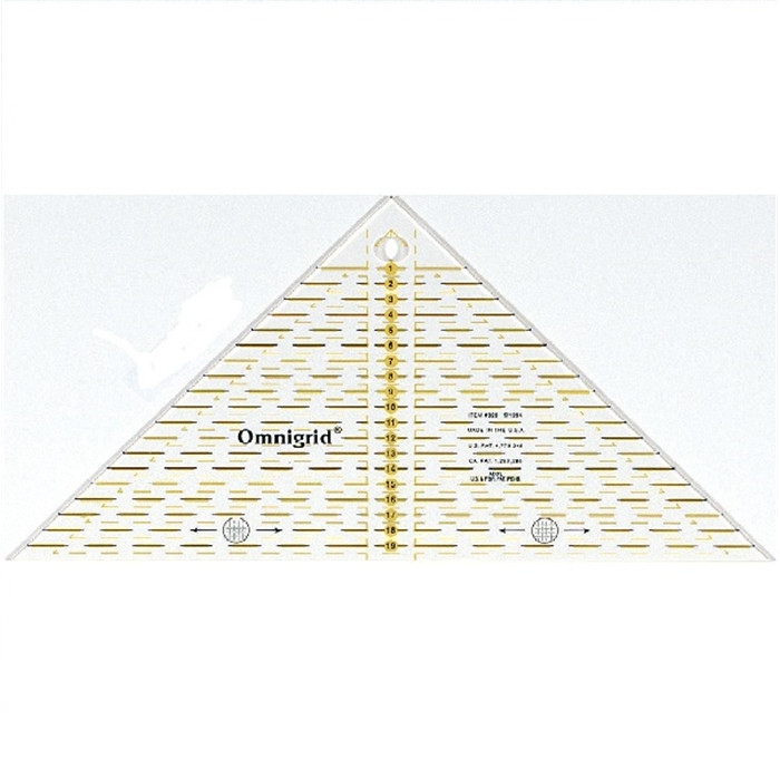 Règle triangle Omnigrid 1/4 carré Prym